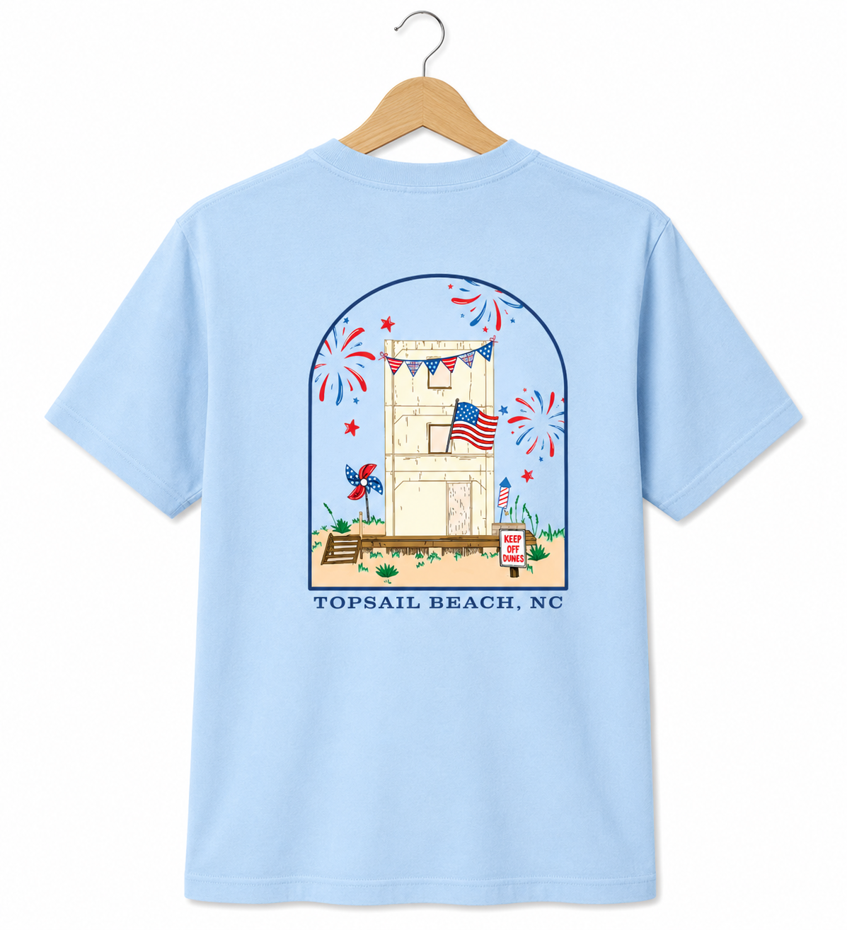 Patriotic Topsail Tower